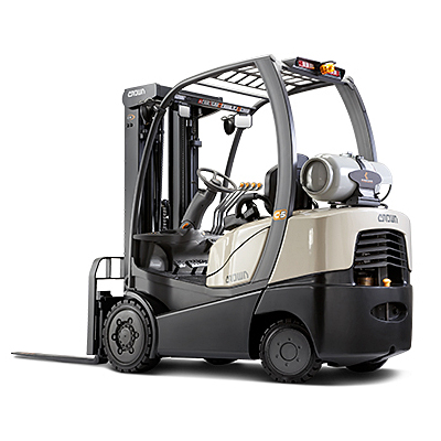 6,000 lb LPG Cushion Tire Straight Mast Forklift
