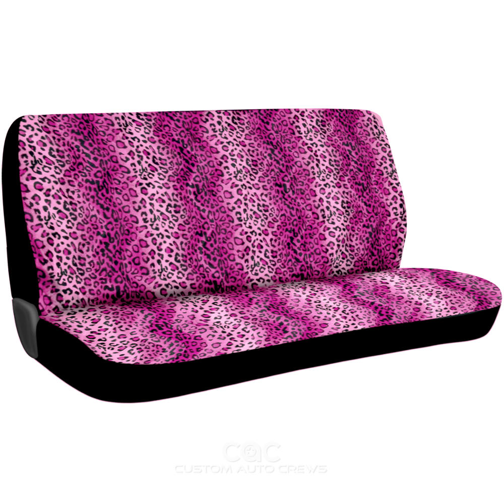 Car Seat Covers And Floor Mats Leopard Pink 13 Piece Set