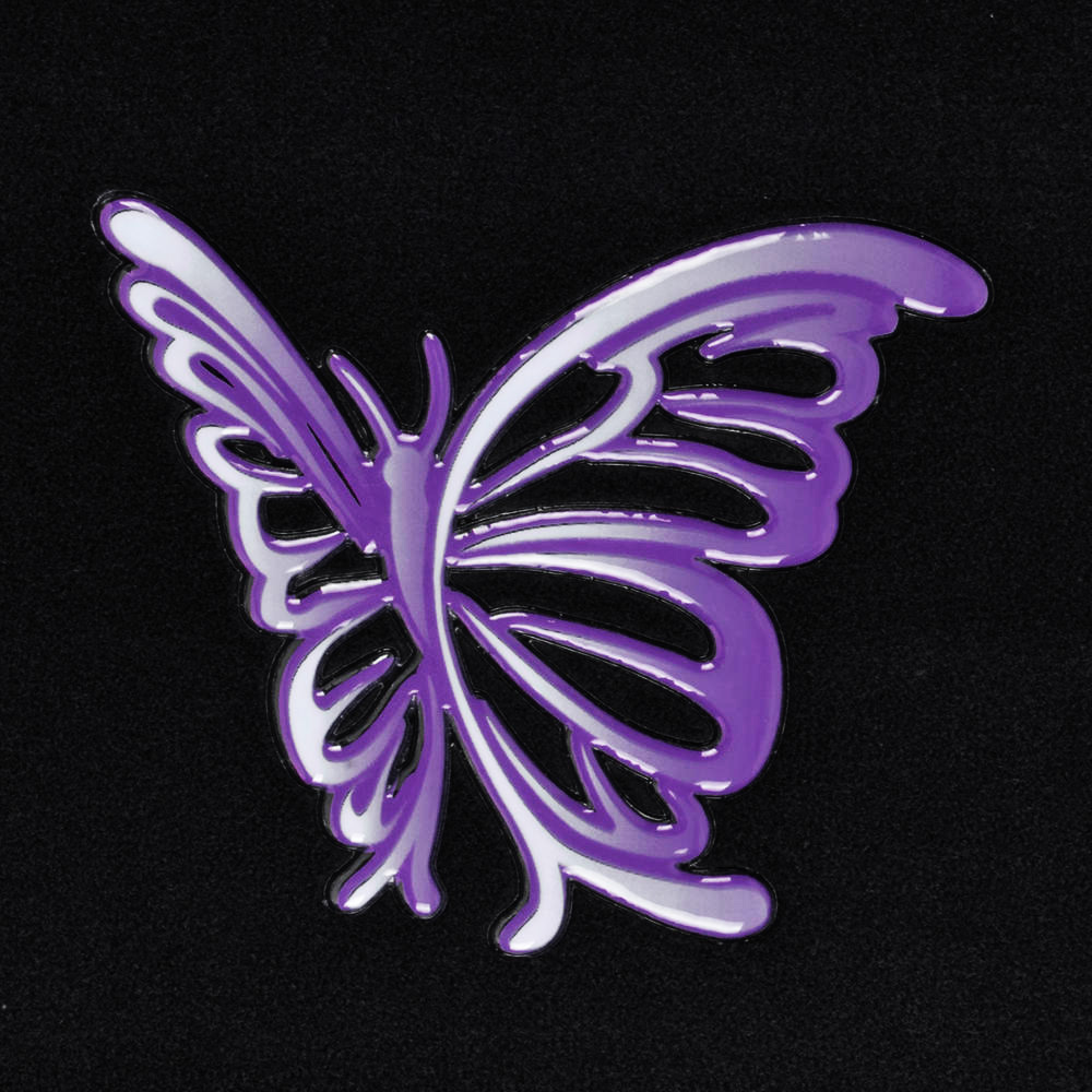 Details about 4 PC Purple Butterfly Auto Carpet Floor Mats For Car SUV ...
