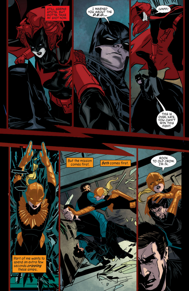 Batwoman versus Batman - Hawkfire versus the DEO