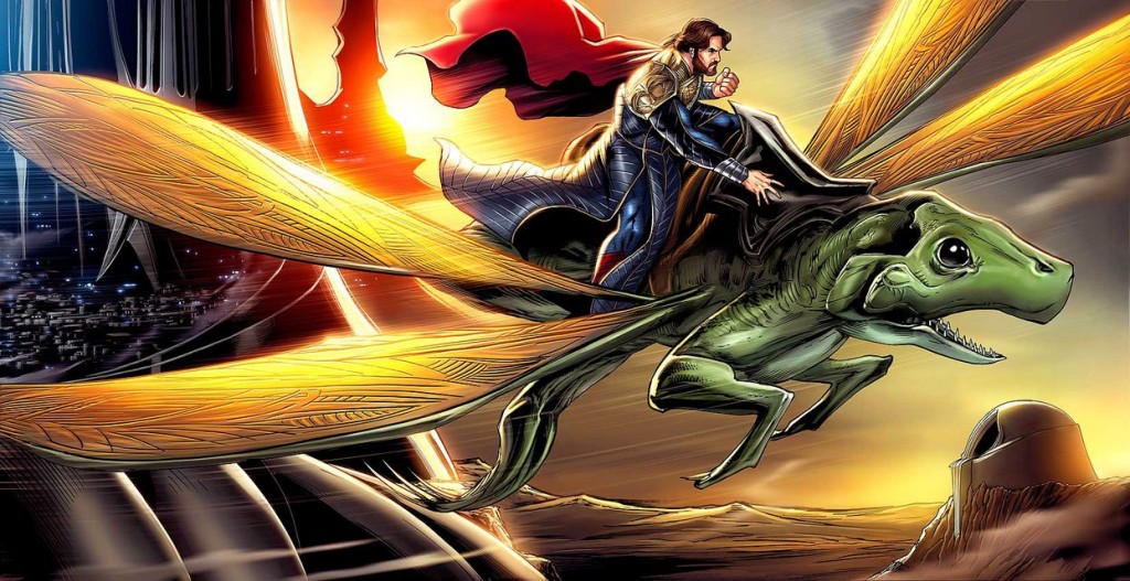 Roberts' artwork that was featured in the Man of Steel: The Fate of Krypton children's book. Found on his deviantART site.