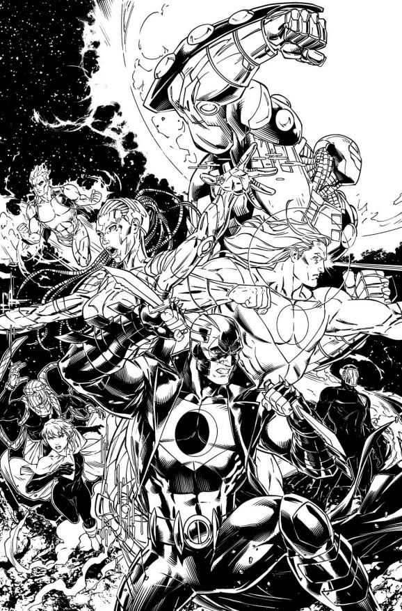 Roberts' promotional art for Stormwatch #30.