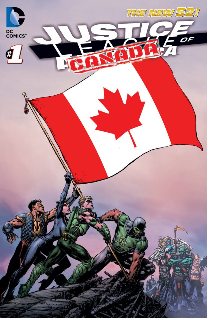 Here's a look at the promotional art for the upcoming Justice League Canada.