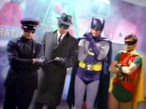Kato, Green Hornet, Batman and Robin
