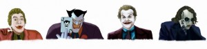 Cesar Romero, Mark Hamill, Jack Nicholson, Heath Ledger