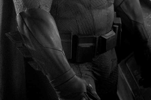 Close-up of Batsuit