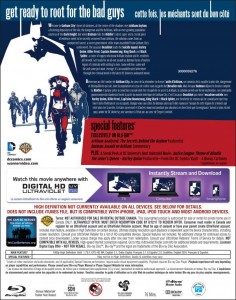 'Batman: Assault on Arkham' Blu-ray back cover