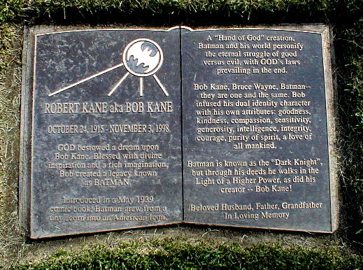 Bob Kane's Gravestone