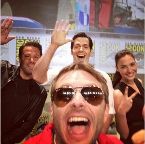 Chris Hardwick, the host of the Warner Bros panel with the stars of the film