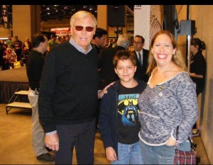 Adam West, Benjamin, and Athena Finger