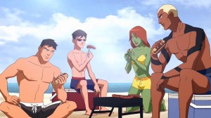 Chillin' at the beach in their off-time