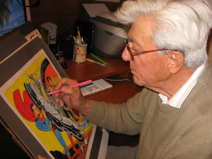 At the drawing board