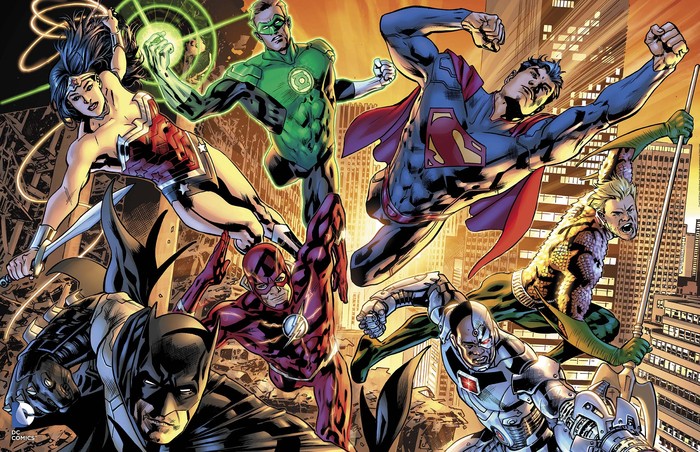 "Justice League of America" 22” x 34” poster, art by Bryan Hitch (Available June 17)