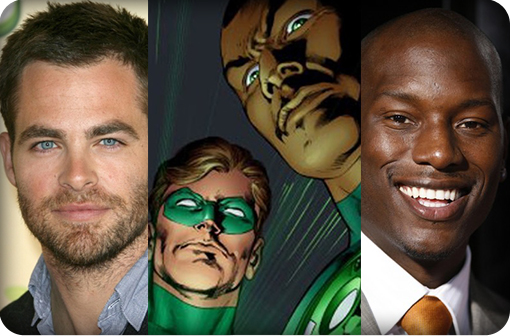 Chris Pine and Tyrese Gibson rumored to play Hal Jordan and John Stewart