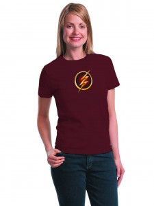 FLASH TV SYMBOL WOMENS T/S LG