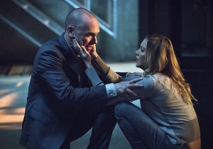 Arrow -- "Beyond Redemption" -- Image AR405B_0414b.jpg -- Pictured (L-R): Paul Blackthorne as Quentin Lance and Katie Cassidy as Laurel Lance -- Photo: Dean Buscher/ The CW -- é 2015 The CW Network, LLC. All Rights Reserved.