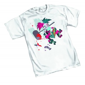 HARLEY QUINN ROLLER T/S SM $18.95