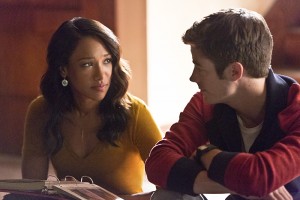 The Flash -- "Family of Rogues" -- Image FLA203a_0544b.jpg -- Pictured (L-R): Candice Patton as Iris West and Grant Gustin as Barry Allen -- Photo: Jeff Weddell/The CW -- é 2015 The CW Network, LLC. All rights reserved.