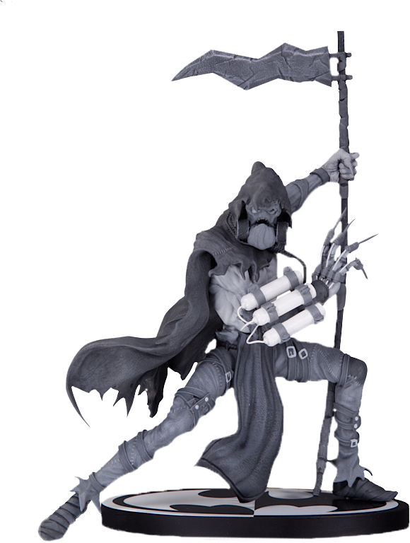 BATMAN BLACK & WHITE STATUE SCARECROW BY DANDA