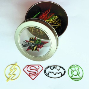 JUSTICE LEAGUE 40PC PX PAPER CLIP SET $20.00