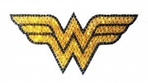 DC HEROES CRYSTAL WONDER WOMAN LOGO SMALL DECAL