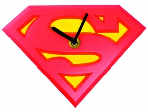 SUPERMAN LOGO WOBBLE CLOCK