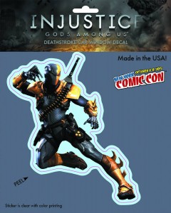 DC HEROES INJUSTICE DEATHSTROKE NYCC 2015 EXCL VINYL DECAL