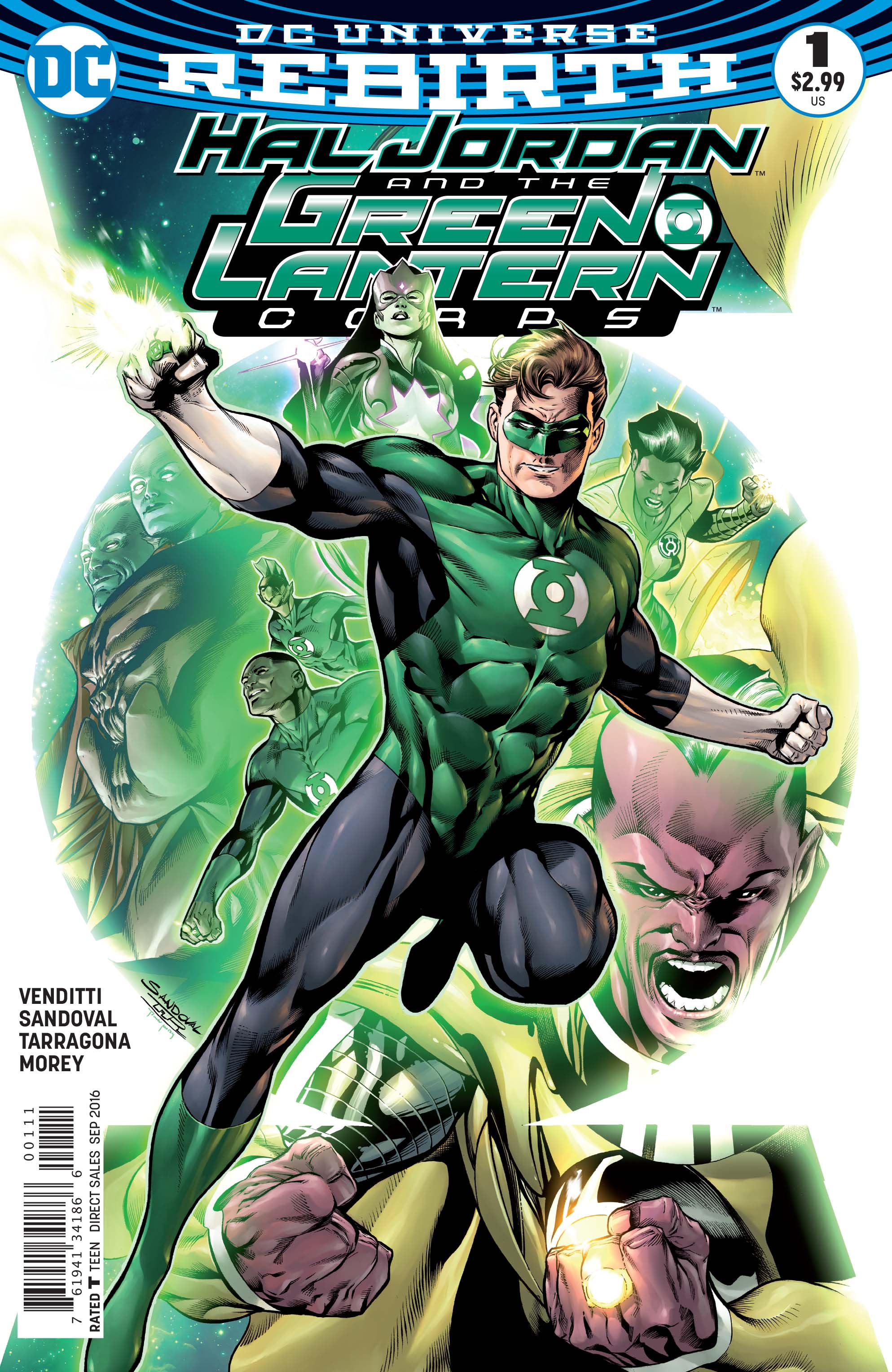 Images from 'Hal Jordan and the Green Lantern Corps #1'