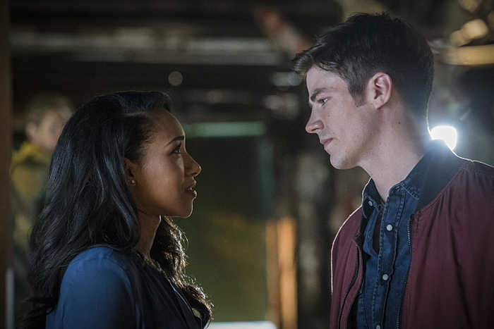 The Flash -- "Flashpoint" -- Image: FLA301b_0057b.jpg -- Pictured (L-R): Candice Patton as Iris West and Grant Gustin as Barry Allen -- Photo: Katie Yu/The CW -- é 2016 The CW Network, LLC. All rights reserved.