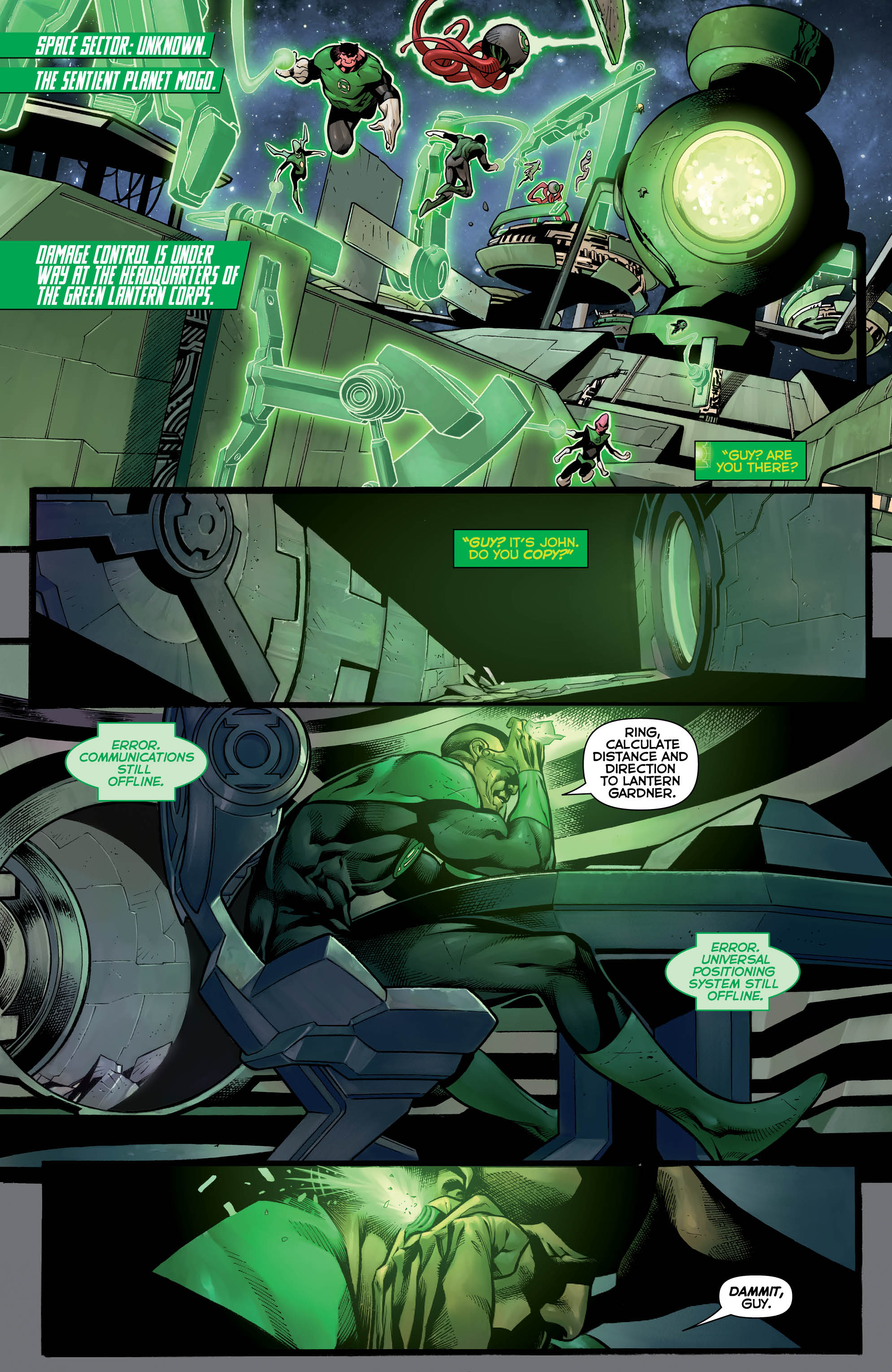 Images from Hal Jordan and the Green Lantern Corps #3. Courtesy of DC Comics.