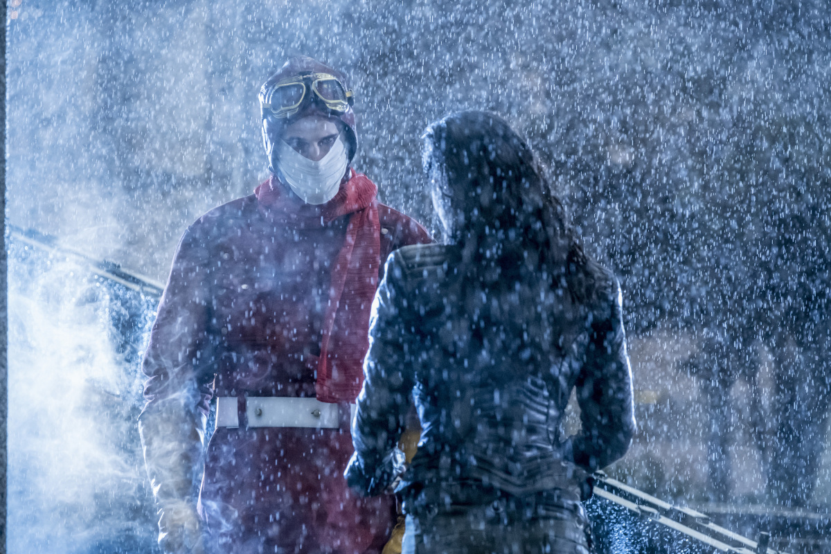 The Flash -- "Attack on Central City" -- FLA314a_0039b.jpg -- Pictured (L-R): Sean Poague as Accelerated Man and Jessica Camacho as Gypsy -- Photo: Katie Yu/The CW -- é 2017 The CW Network, LLC. All rights reserved.