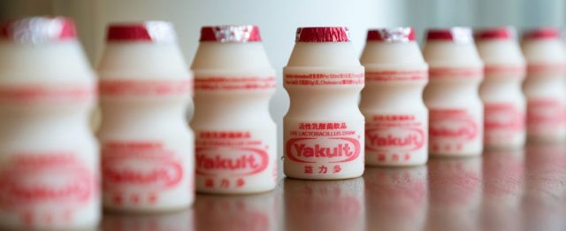 Yakult Honsha Co. Probiotic Dairy Drink As Shares Declines After Danone's $1.8 Billion Share Sale Plan