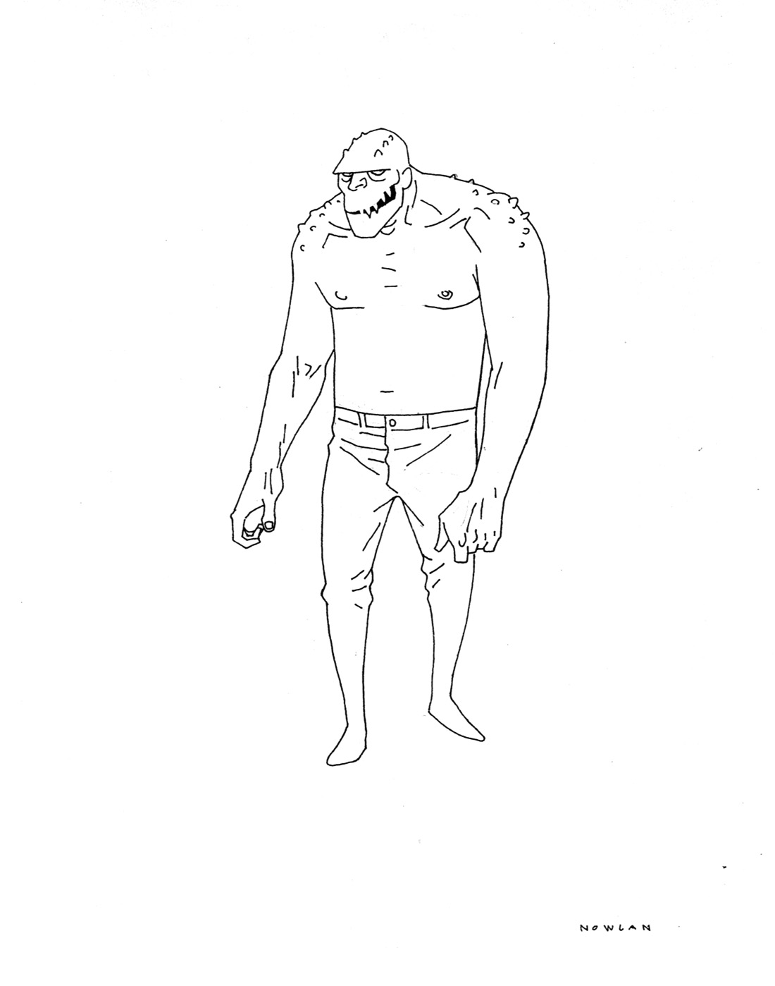 Early Concept for Killer Croc