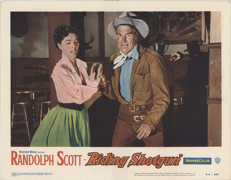 Riding Shotgun 1954 Original Movie Poster Western eBay