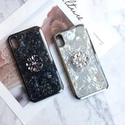 Luxury Shell Pattern Phone Case for Apple iPhone with Phone Holder