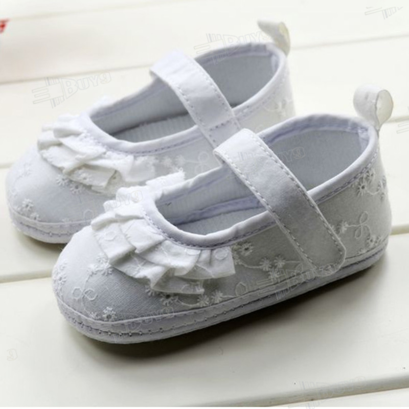 Toddler baby girls Princess Flower Dance shoes Size：US 1 2 3 up to 6-12 months