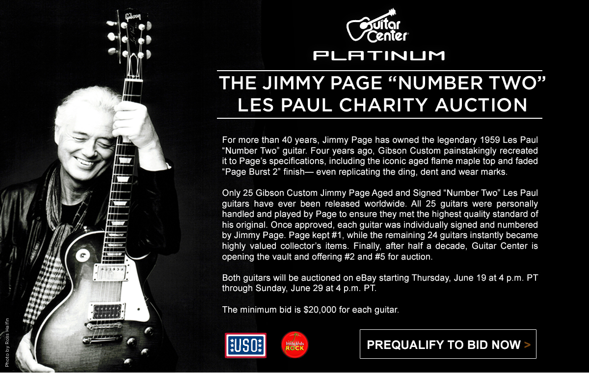 Gibson Custom Jimmy Page Aged and Signed "Number Two" Les Paul Serial 5 eBay