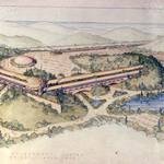 Marin Civic Center Concept Drawing, c.1958