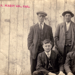 Clockwise from back left: Isadore, Arcangelo,Giacondo and Romeo Cerini, undated. 