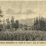 Lithograph of Owl's Wood from the 1887 "Marin Journal"