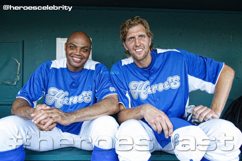 dirk nowitzki heroes celebrity baseball frisco