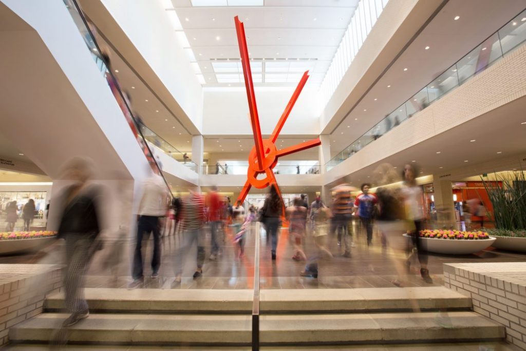 Ad Astra by Mark di Suvero at NorthPark mall, Dallas. Business Council for the Arts, Leadership Arts Insitute