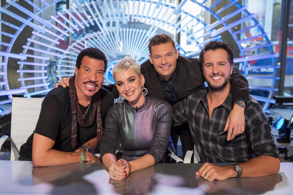 Lionel Richie, Katy Perry, Ryan Seacrest, Luke Bryan American Idol 2018