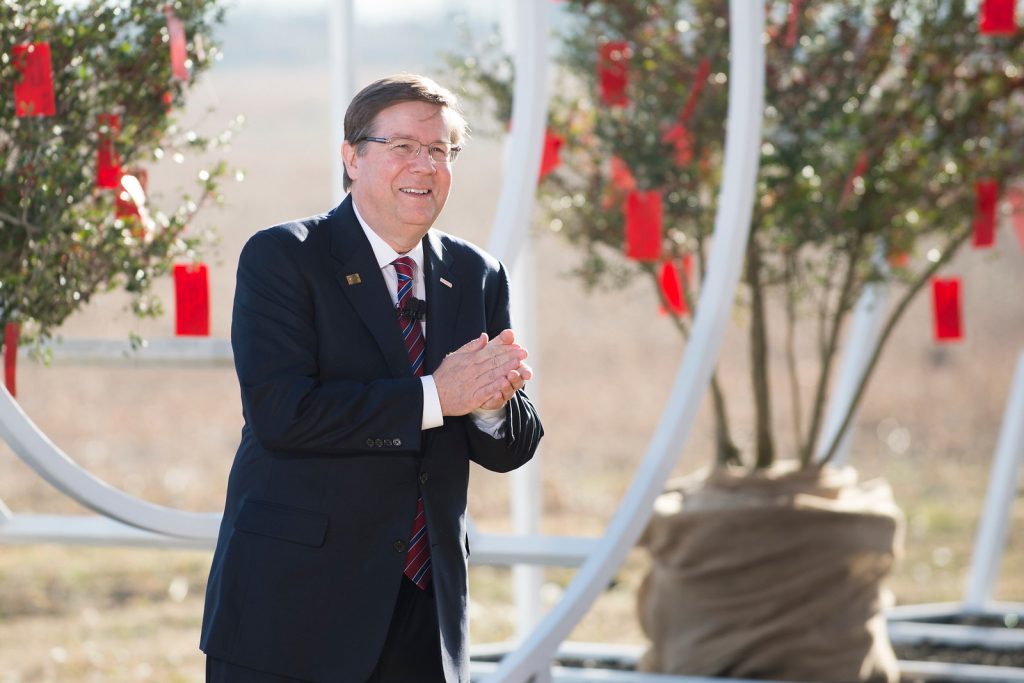 Toyota Motor North America Chief Executive Officer, Jim Lentz, addresses a group of 75 special guests and local media. Lentz lays out the automotive companys plan for building a new sustainable corporate campus set to be completed in late 2016 or early 2017 on January 20, 2015 in Plano, Texas. CEO
