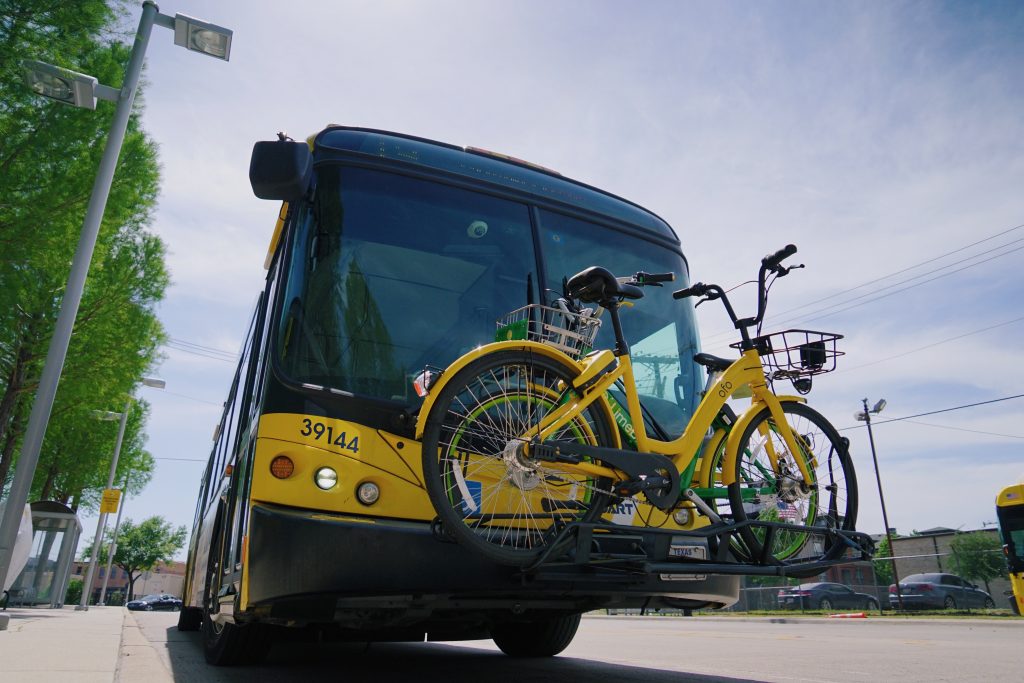 bike to work, transportation, DART Plano