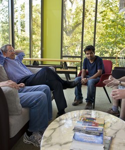 Students and faculty meeting