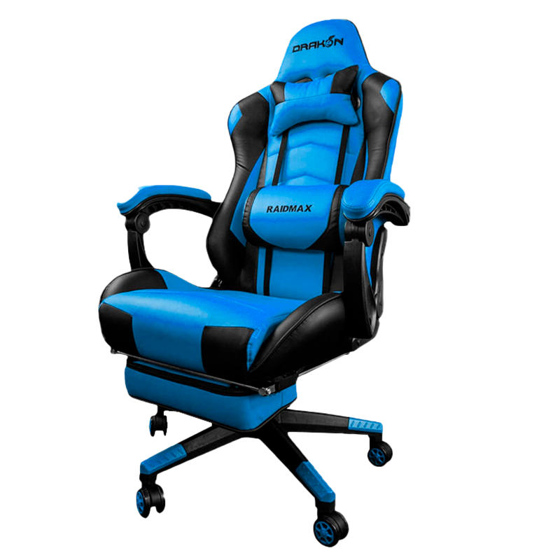 Silla Gamer Raidmax Drakon 709 Azul con Negro