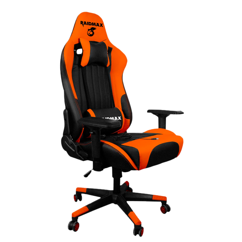Silla Gamer Raidmax Drakon 707 Naranja con Negro