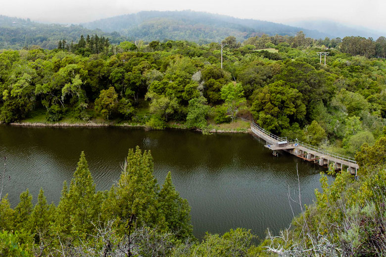 Searsville Dam and Reservoir in pictures