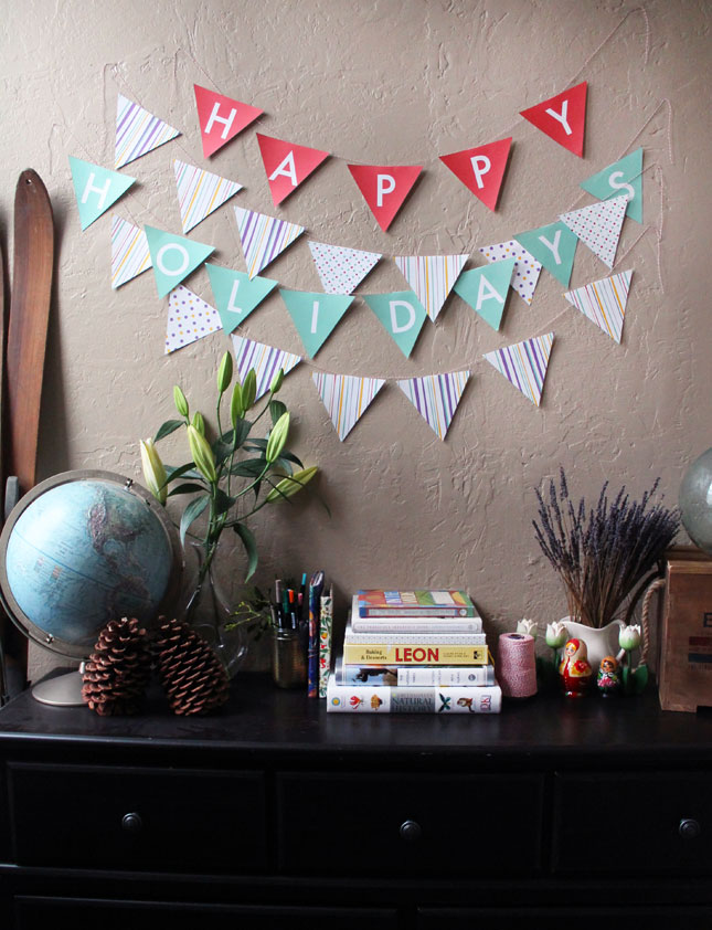 DIY Basics: Pennant Flag Banners (+ Free Printables!) | Brit + Co